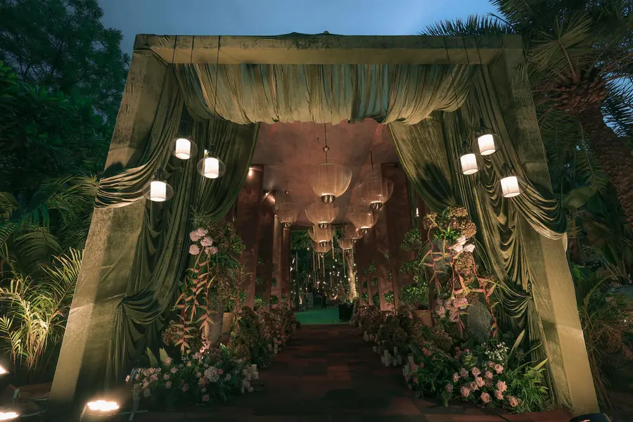 Gilded Grove — glasshouse floral lounge by Sage & Saaj