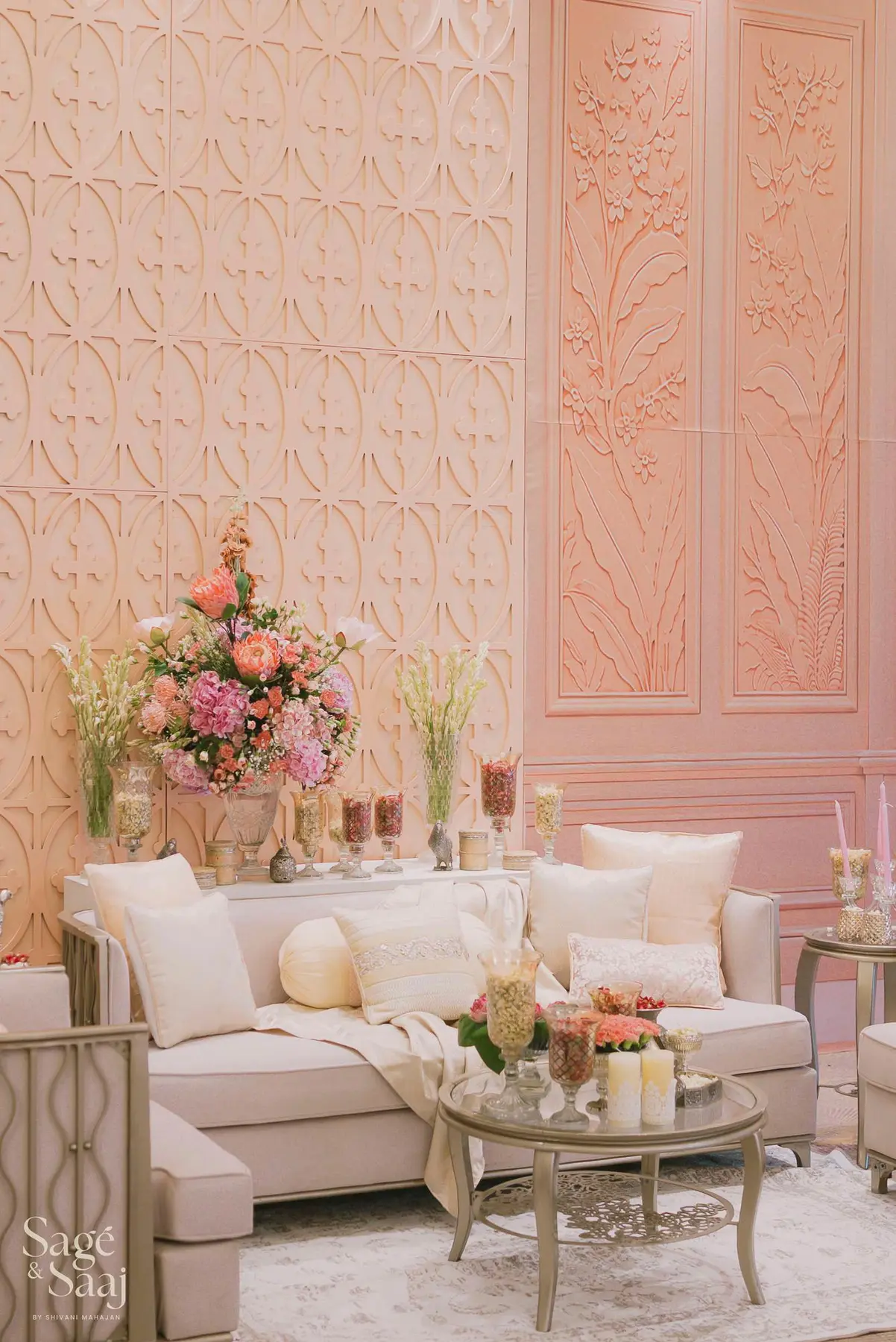 Anand Karaj — blush Anand Karaj ceremony by Sage & Saaj