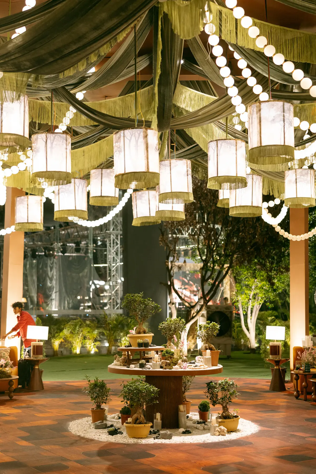 Gilded Grove — deep green and terracotta event design by Sage & Saaj