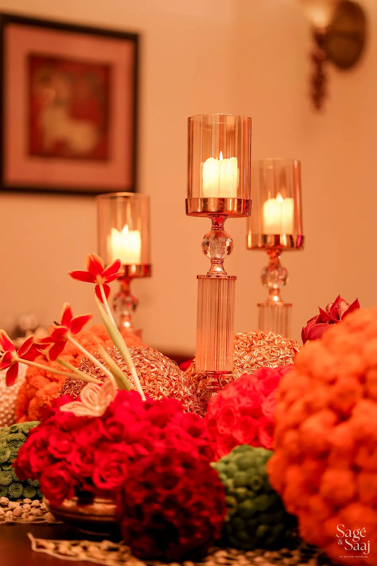Shaadi Wala Ghar — candlelit home celebration by Sage & Saaj